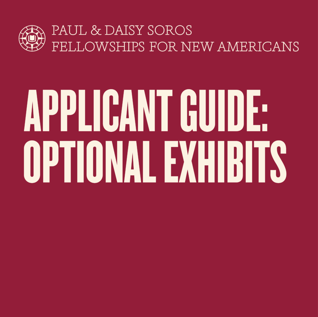 Applicant Guide: Optional Exhibits