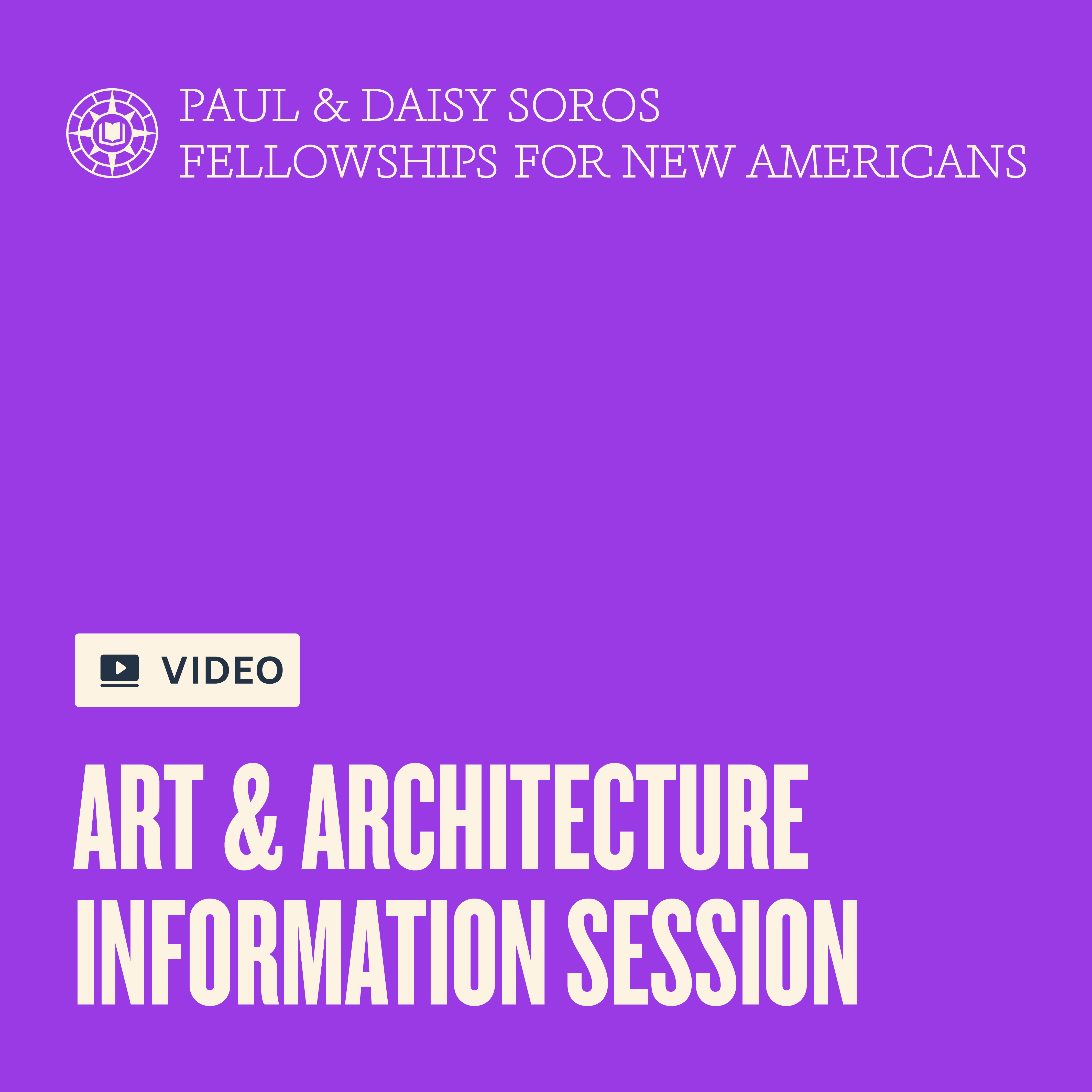 Art & Architecture Information Session - purple graphic