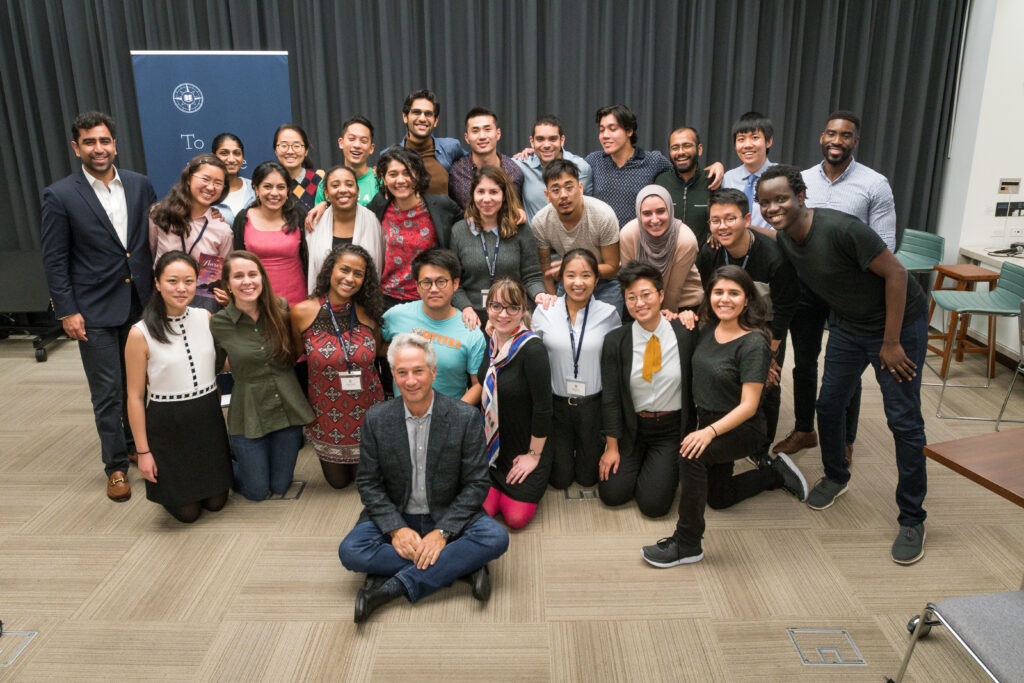 Photograph of a group of people posing for the camera. 