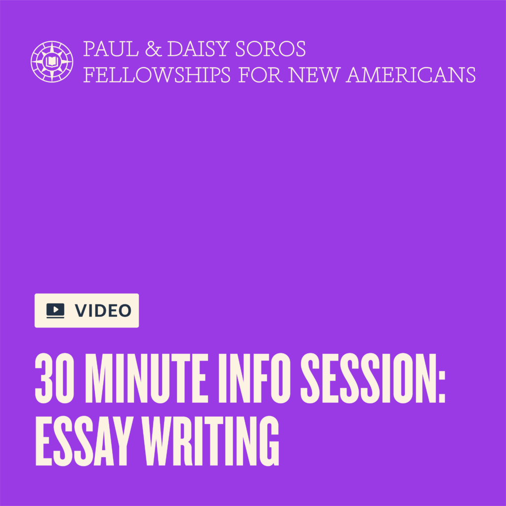 Shah Ali Paul Daisy Soros Fellowships For New Americans